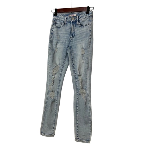 So Vintage Vibe High Rise Ankle Skinny Jeans Blue - Picture 4 of 14